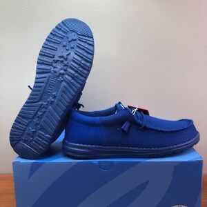Hey Dude Wally Funk Mono Womens Size 10 Slip-On Moccasin Shoe 'True Blue' Mens 8